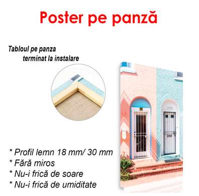 Poster - Casă pentru fete și băieți, 30 x 45 см, Panza pe cadru