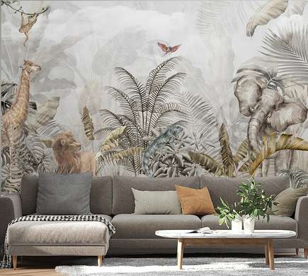 Wall mural - Animals in the jungle