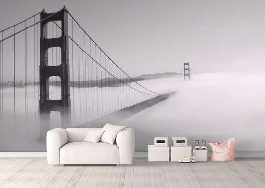 Фотообои - Мост в тумане