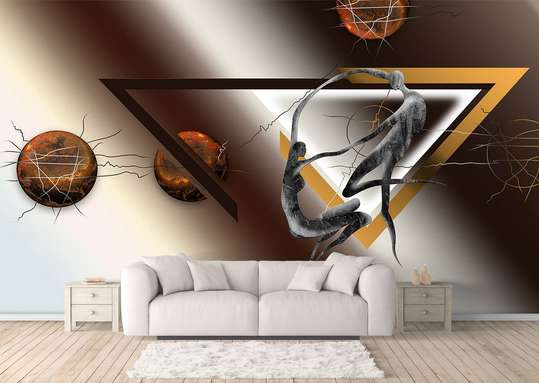 Wall Mural - Abstract Brown Triangle
