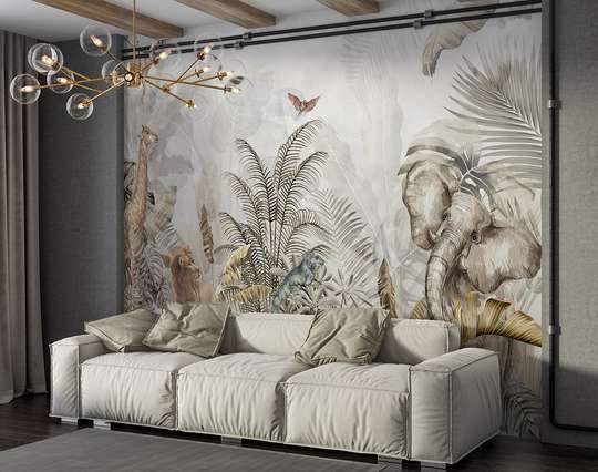 Wall mural - Animals in the jungle