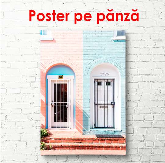 Poster - House for boys and girls, 30 x 45 см, Canvas on frame