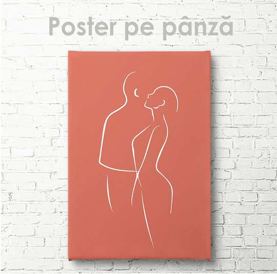 Poster - Îndrăgostiții, 30 x 45 см, Panza pe cadru