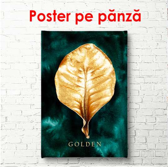 Poster - Aur și plante 1, 60 x 90 см, Poster înrămat, Glamour