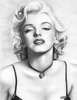 Poster - Black and white portrait of Marilyn Monroe, 60 x 90 см, Framed poster