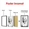 Poster - Portretul alb-negru al lui Marilyn Monroe, 60 x 90 см, Poster înrămat, Persoane Celebre