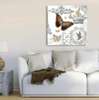 Poster - Fluture maro, 100 x 100 см, Poster înrămat, Provence