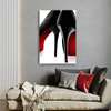 Poster - Louboutin, 60 x 90 см, Framed poster on glass, Nude