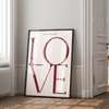 Poster - Love, 60 x 90 см, Poster inramat pe sticla, Citate