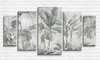 Tablou Pe Panza Multicanvas, Junglă în ceață, 206 x 115