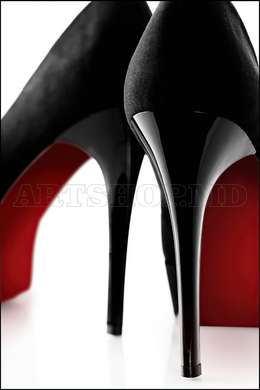 Poster - Louboutin, 30 x 45 см, Canvas on frame, Nude