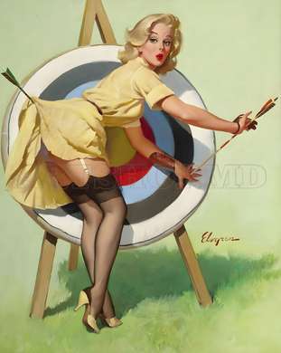 Poster - Marilyn Monroe Target, 30 x 45 см, Canvas on frame, Famous People