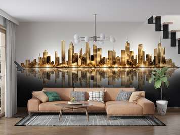 Wall mural - The golden city