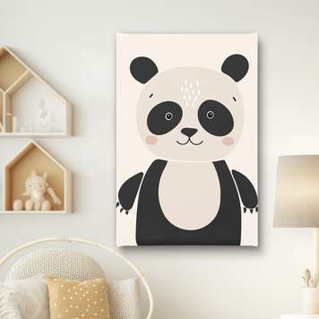 Poster - Panda, 30 x 45 см, Panza pe cadru, Pentru Copii