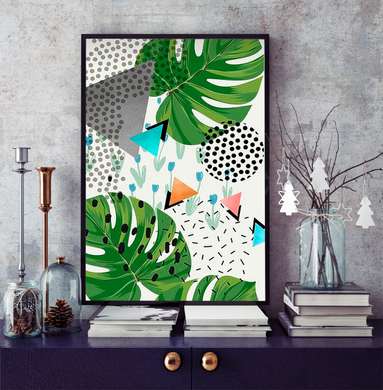 Poster - Paradis tropical, 60 x 90 см, Poster înrămat, Botanică