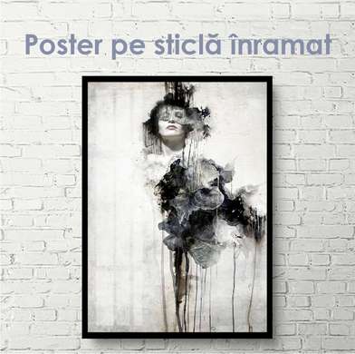 Poster - Black and white art, 30 x 60 см, Canvas on frame, Black & White