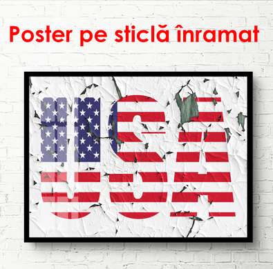 Poster - USA, 90 x 60 см, Framed poster, Different