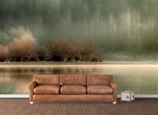 Wall Mural - Lake by the forest
