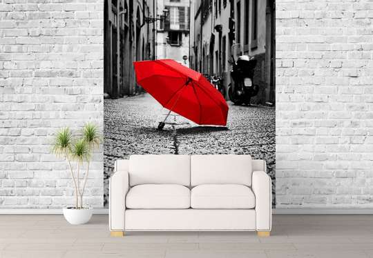 Wall Mural - Umbrella on the ground