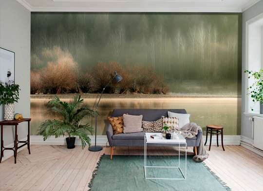 Wall Mural - Lake by the forest