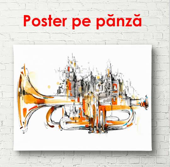 Poster - Music city, 90 x 60 см, Framed poster