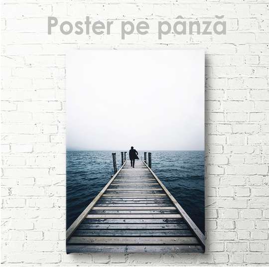 Постер - Дорога к морю, 30 x 45 см, Холст на подрамнике