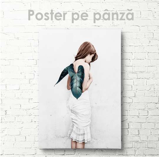 Poster - Imagine gingașă a unei domnișoare, 30 x 45 см, Panza pe cadru