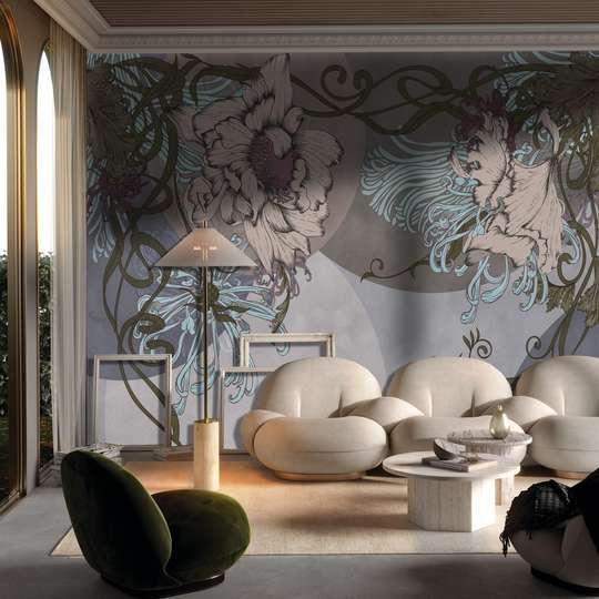 Wall Mural - Flowers in delicate shades