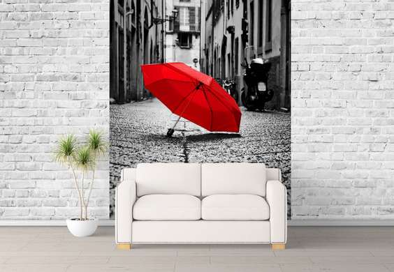 Wall Mural - Umbrella on the ground