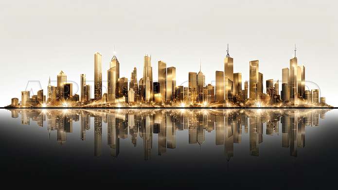 Wall mural - The golden city