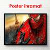 Poster - Spiderman close-up, 90 x 60 см, Framed poster