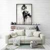 Poster - Black and white art, 30 x 60 см, Canvas on frame, Black & White