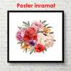 Poster - Ansamblu floral, 100 x 100 см, Poster înrămat, Minimalism