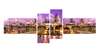 Tablou Pe Panza Multicanvas, Orașul de aur sub clar de lună, 220 x 81,5, 220 x 81,5