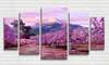 Модульная картина, Цветущая сакура, 206 x 115