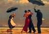 Poster - "The Singing Butler" - Jack Vettriano, 90 x 60 см, Framed poster on glass, Picturi