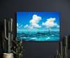 Poster - Sea with blue sky, 90 x 60 см, Framed poster, Marine Theme