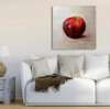 Poster - Red apple on white table, 100 x 100 см, Framed poster