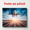 Poster - Avionul pe pista, 90 x 60 см, Poster înrămat, Transport