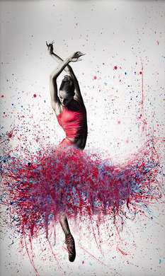 Poster - Abstract ballerina, 30 x 60 см, Canvas on frame, Glamour