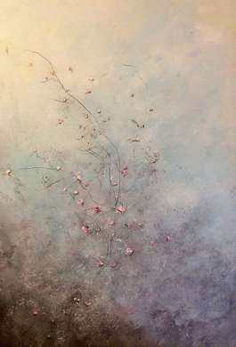 Poster - Twigs with delicate flowers 1, 30 x 45 см, Canvas on frame