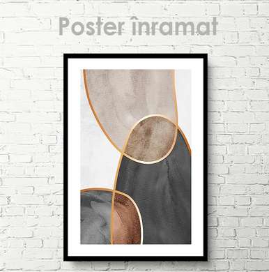 Poster - Modern Abstraction, 60 x 90 см, Framed poster on glass