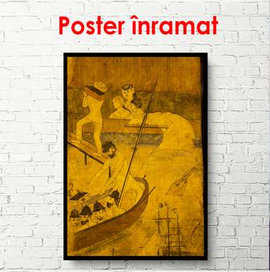 Poster - Pictură din trecut, 60 x 90 см, Poster înrămat, Vintage