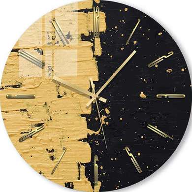 Glass clock - Contrasts, 40cm