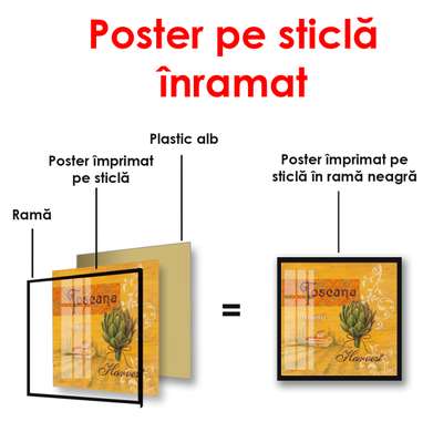 Poster - Tuscany, 100 x 100 см, Framed poster, Provence
