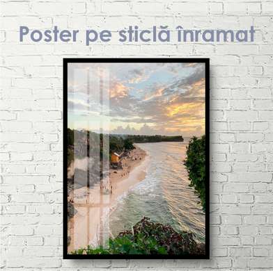 Poster - Along the beach, 30 x 45 см, Canvas on frame
