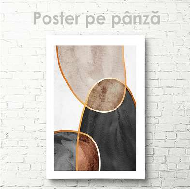 Постер - Современная абстракция, 60 x 90 см, Постер на Стекле в раме