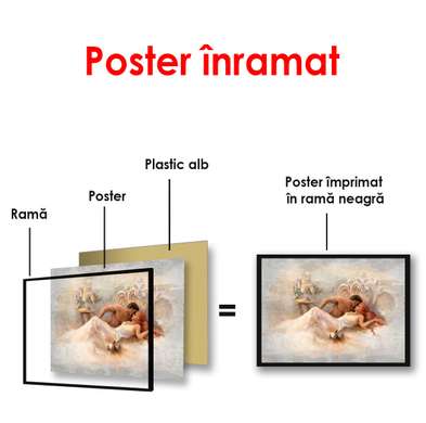 Постер - Фреска, 90 x 60 см, Постер в раме, Винтаж