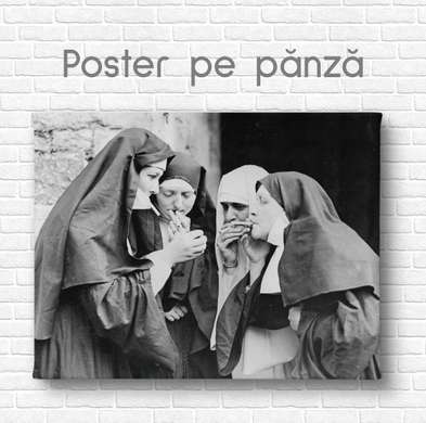 Poster - Călugarițile, 45 x 30 см, Panza pe cadru