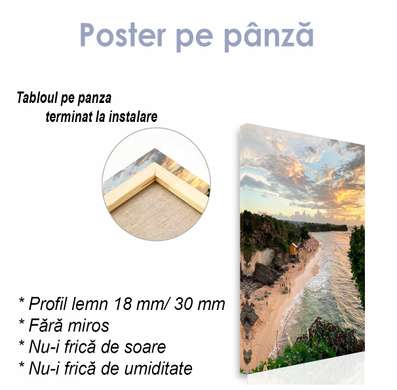 Poster - Along the beach, 30 x 45 см, Canvas on frame